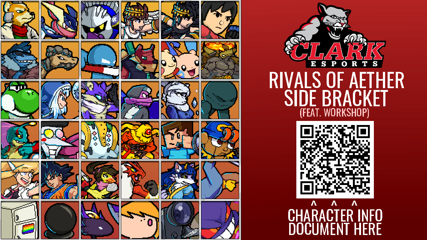 Roster Graphic made for a Clark University local event (2022)