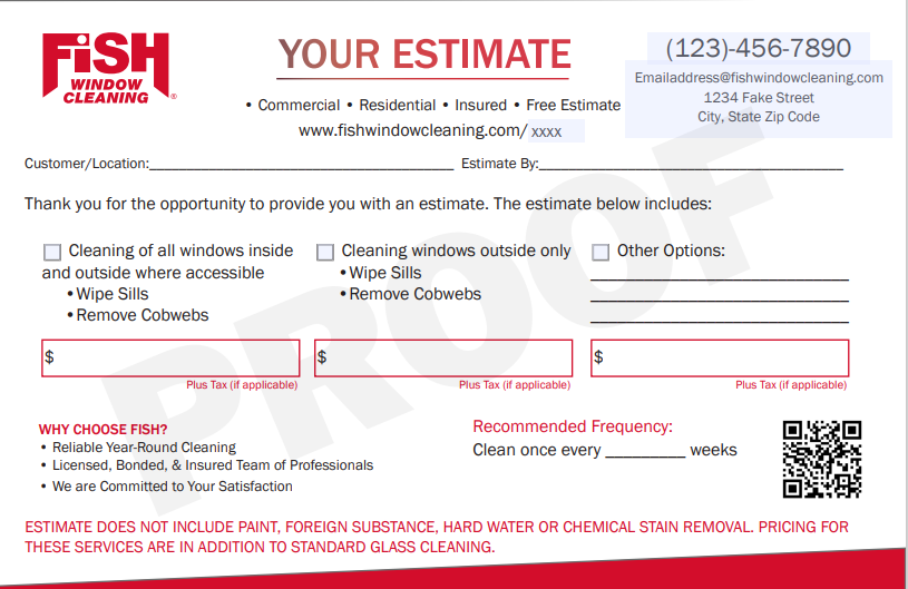 Your Estimate Form