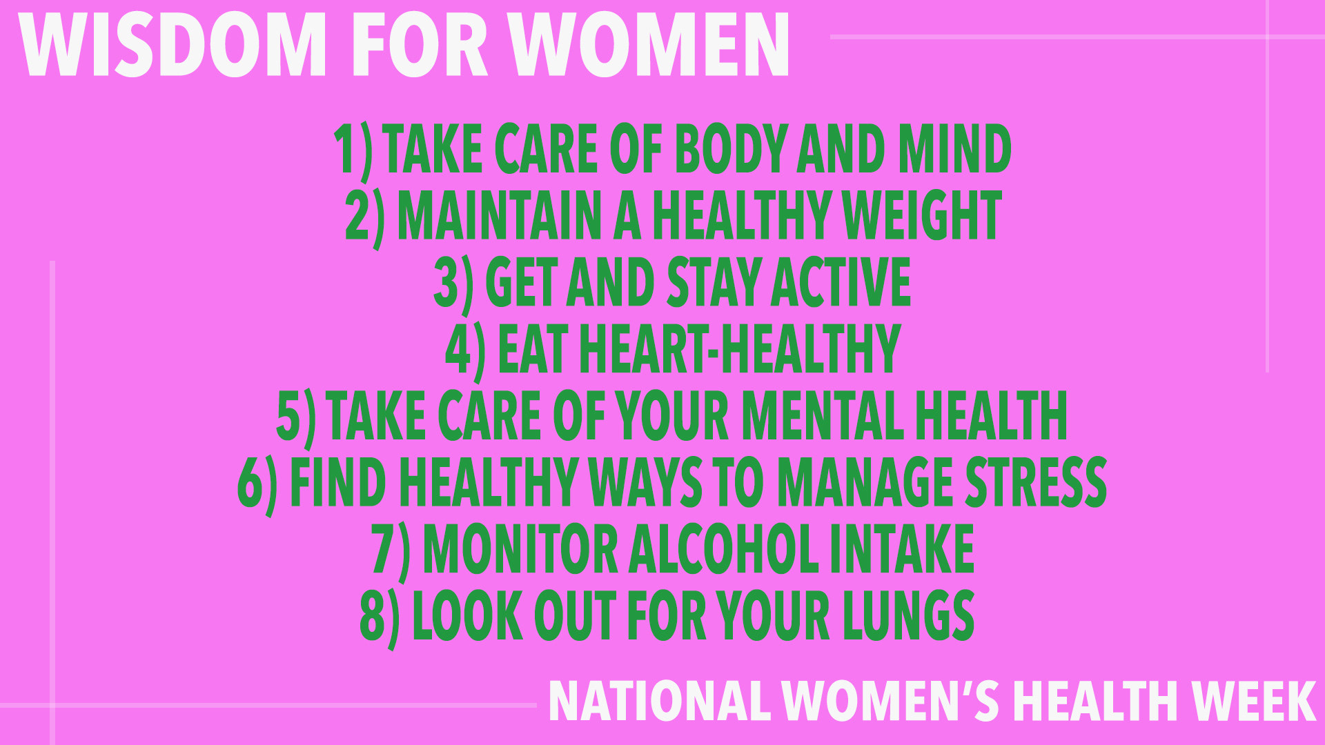 National Women's Health Week (2020)
