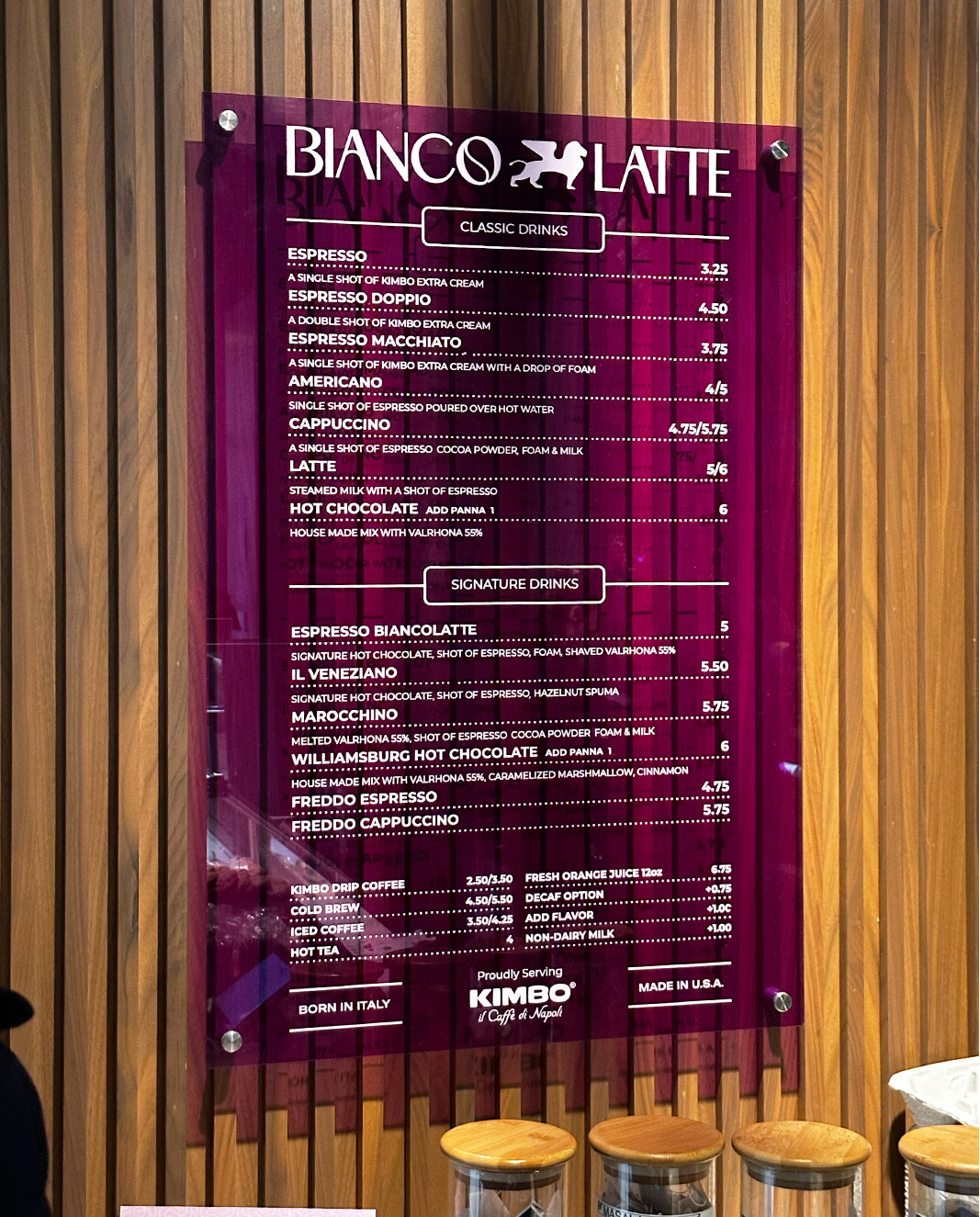 Menu Design