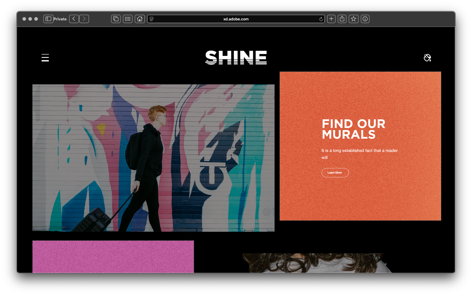 NEW: Shine Website Experience: Currently Underway