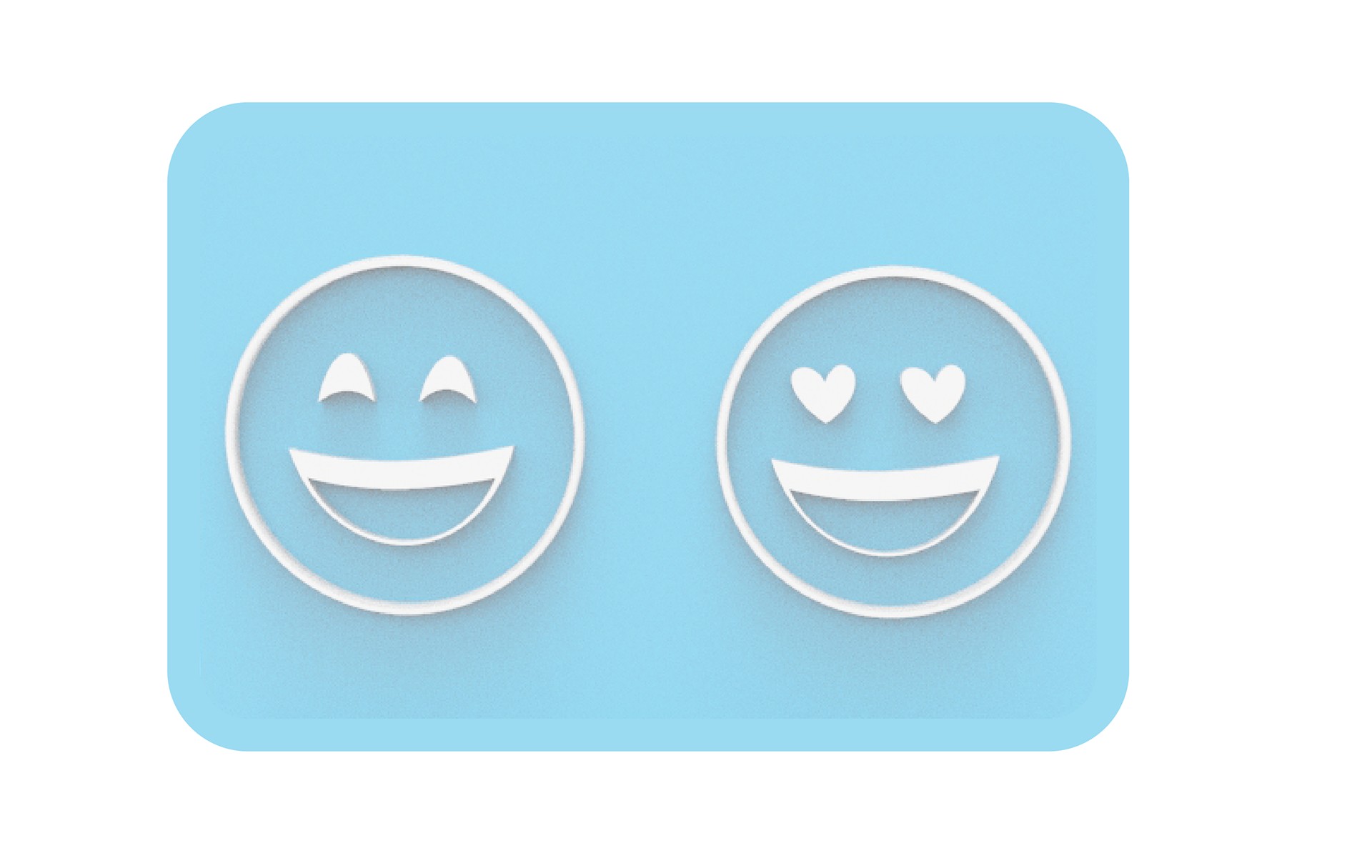 Choose expressions and images to add to the message.
