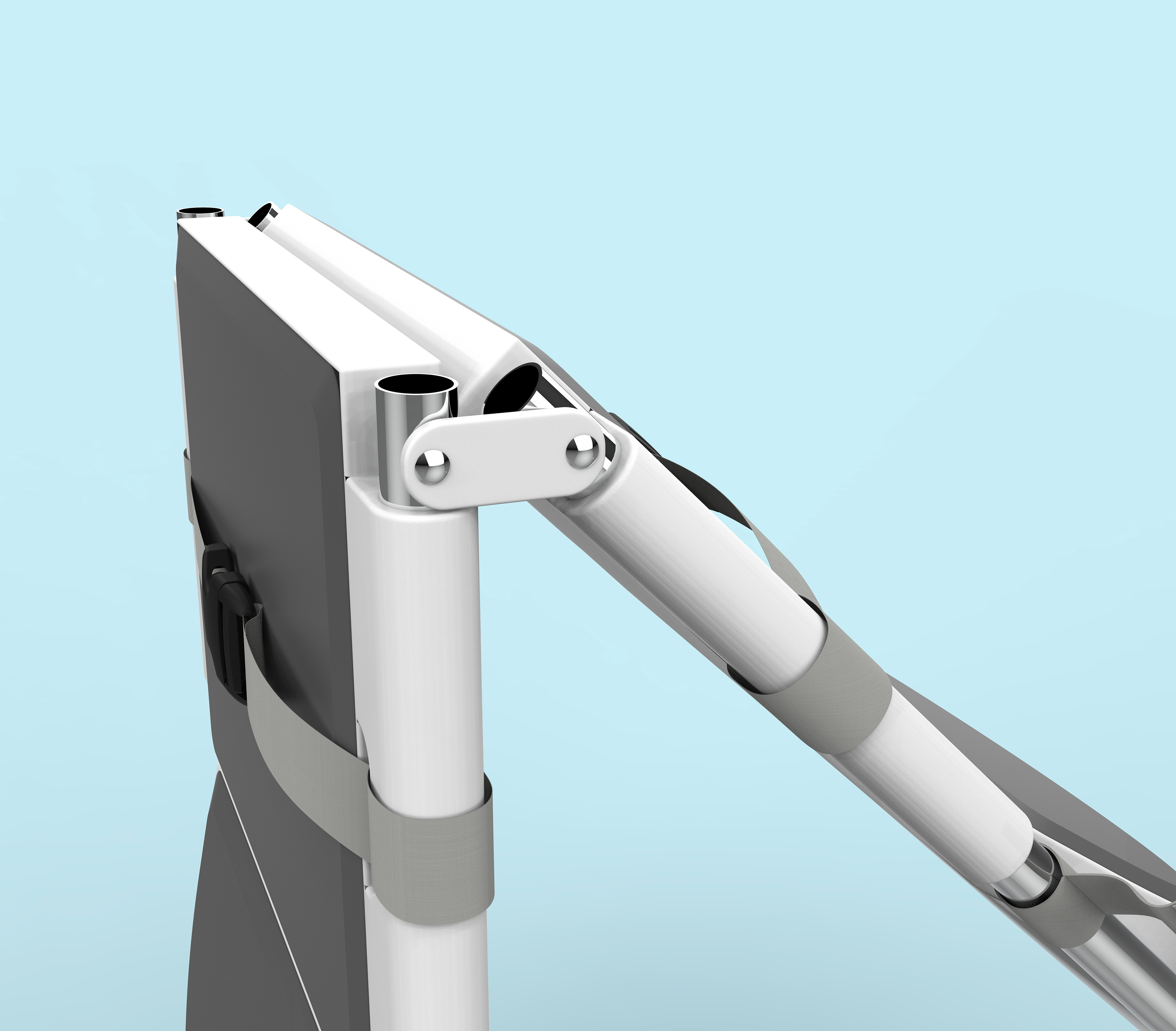 Self locking hinge to collapse
