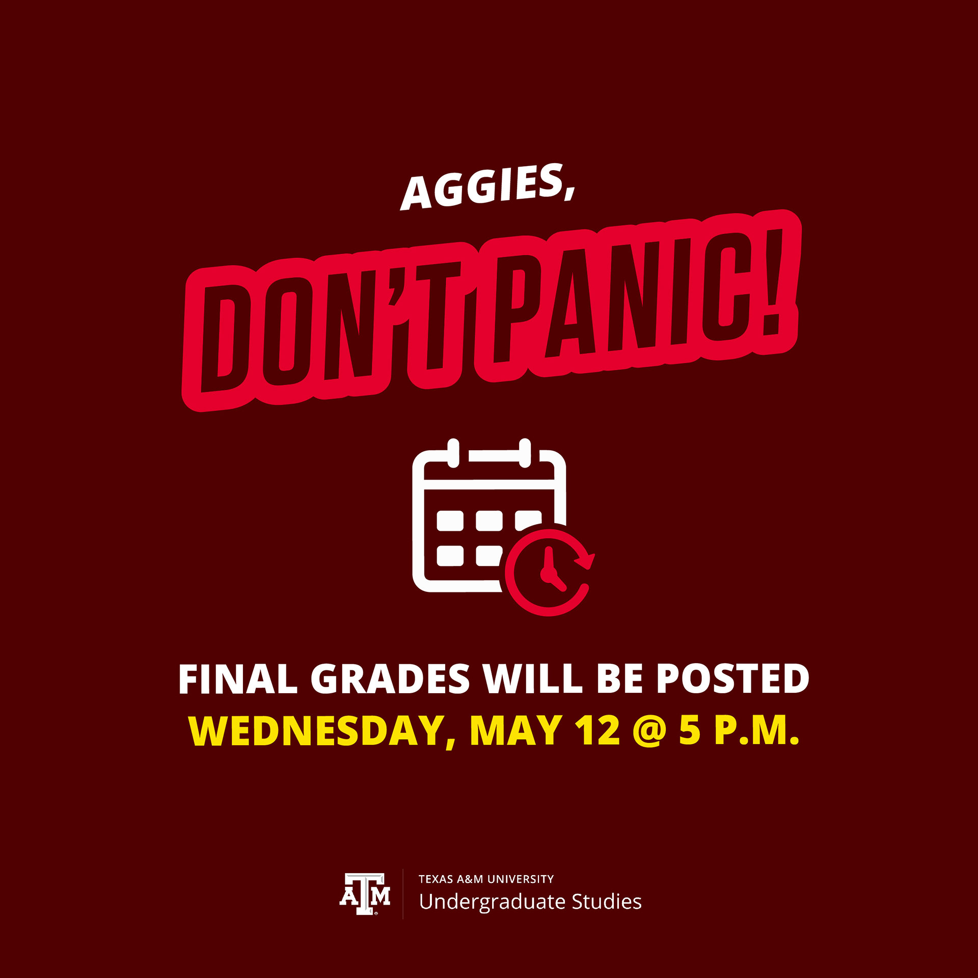 Final Grades Announcement