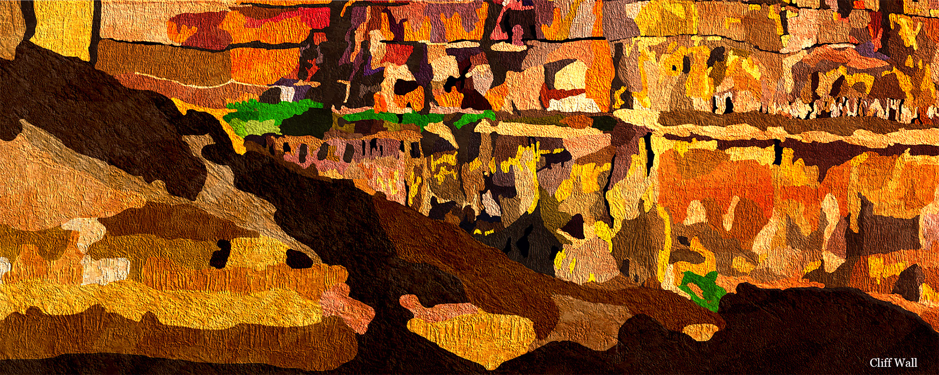 Canyon wall abstract, Dry Falls Wa.