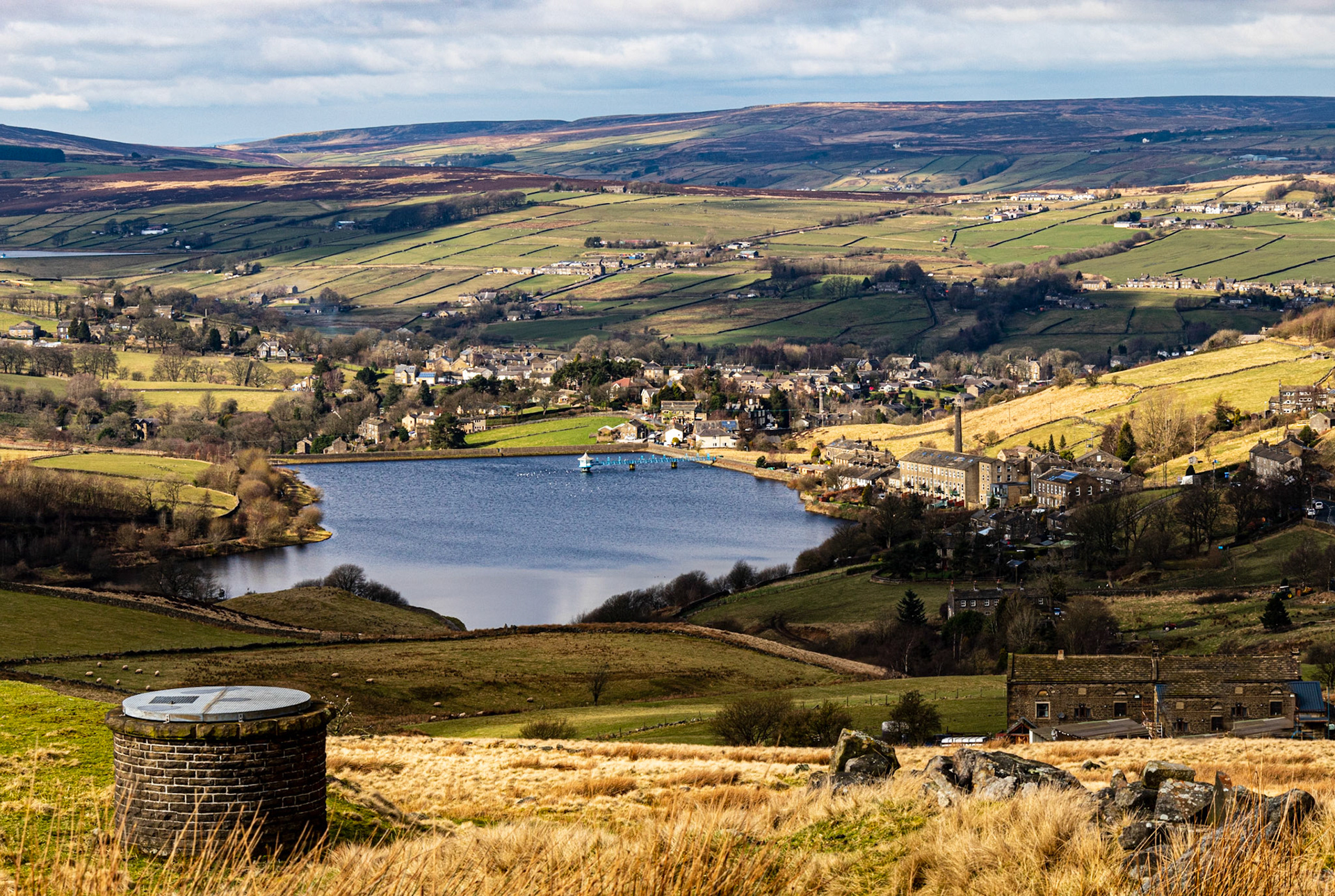 Leeming Reservoir and Skykes Mill