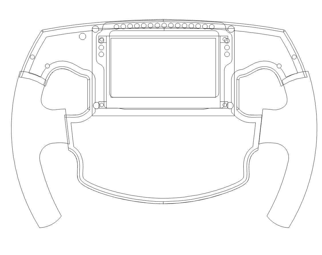 F1 steering wheel replica