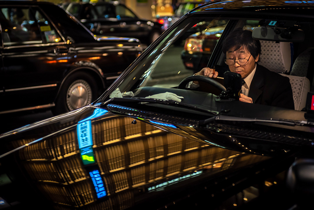 Taxi Driver in Kyoto.