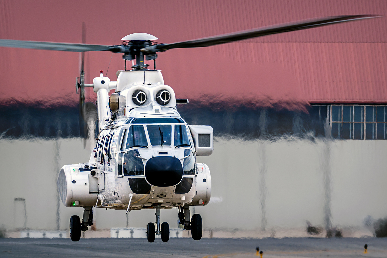 AS332 "Superpuma" of the 402 squadron of the 48th Wing of the Spanish Air Force. 