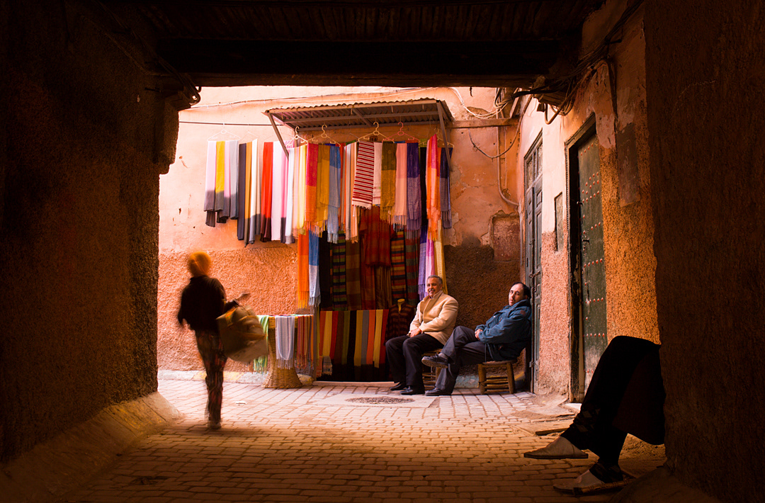 Alley in the zouk of Marrakech.