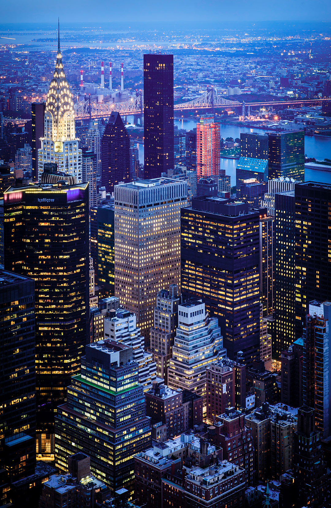 View of New York City from the Empire State Building.