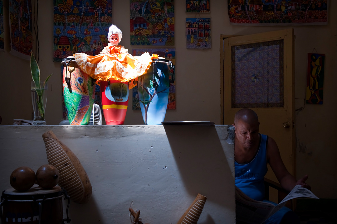  'Orisha' (afro-cuban religion god) in a craft shop in Old Habana. 