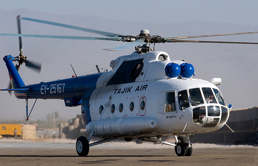 Tajik Air Mil Mi 8 helicopter. 