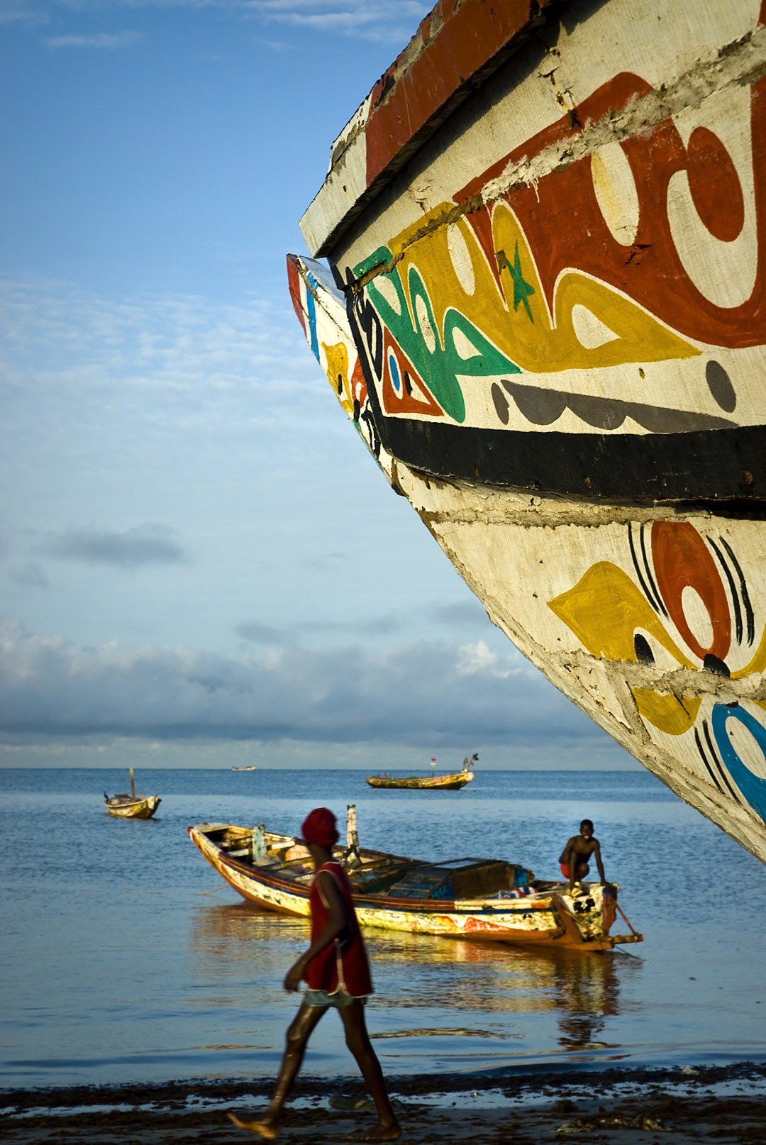 Young fishermen in Joal-Fadiout. 