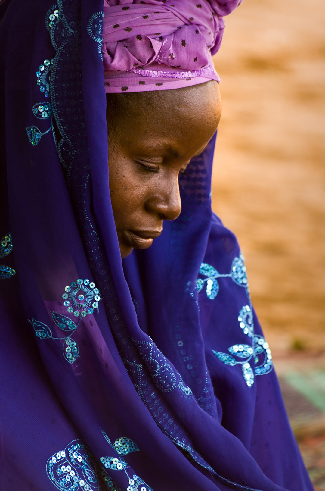 Woman in Lompoul village. 