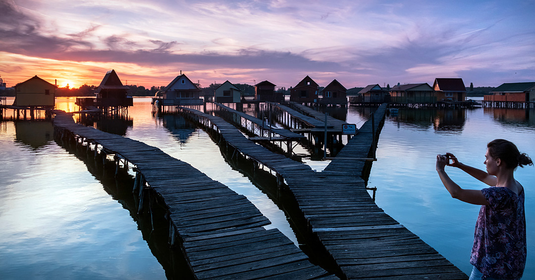 Bokod Lake (Hungary).