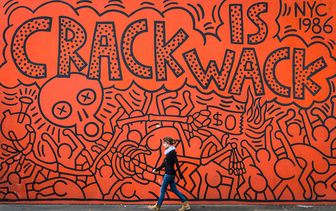 Crack Is Wack', a Keith Haring mural in East Harlem. 