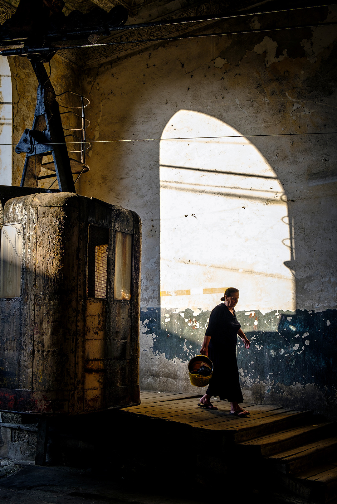A cable cars station in Chiatura. 