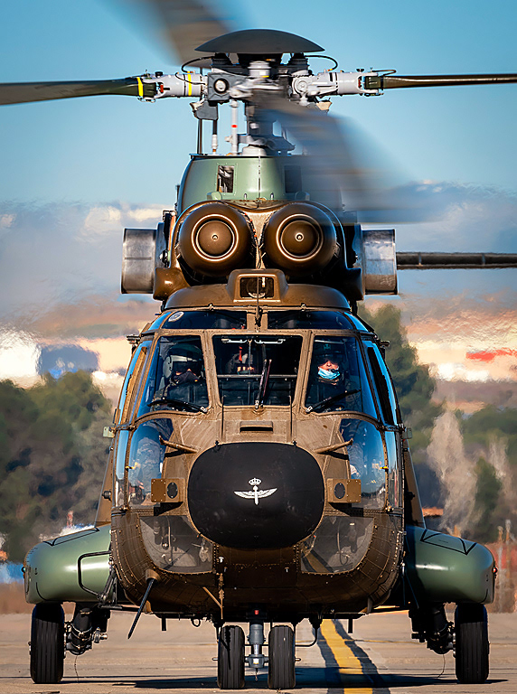 Spanish Eurocopter AS-532 Cougar. 