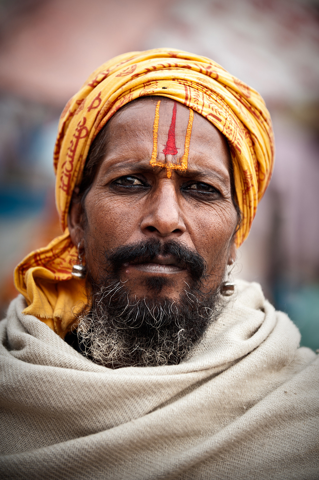 Pilgrim in Varanasi. 