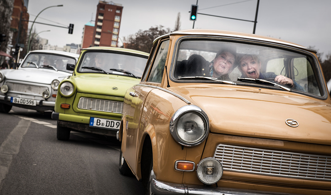 Trabants in Berlín.
