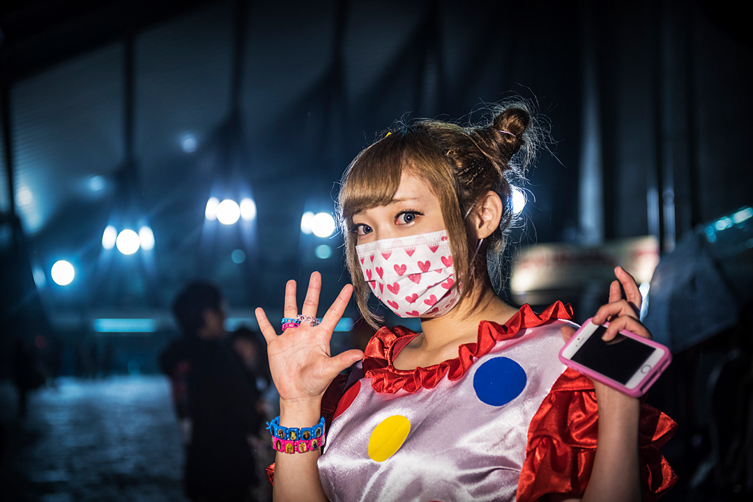 Cosplay Zeku girl in Harajuku.