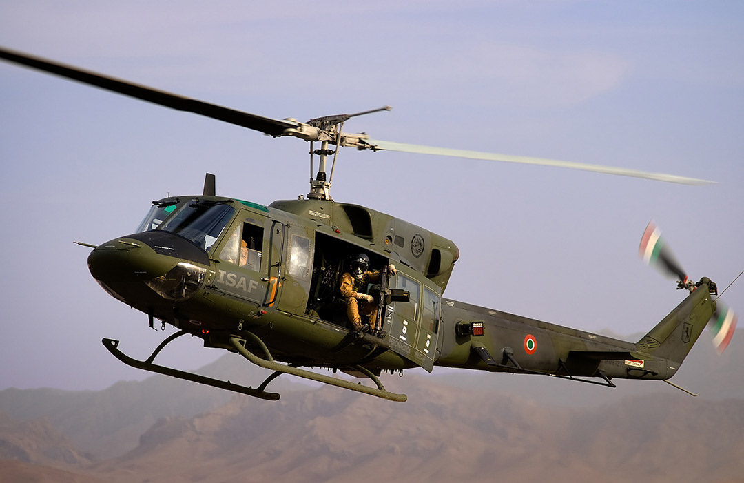 Italian AB212 operating in Afghanistan. 