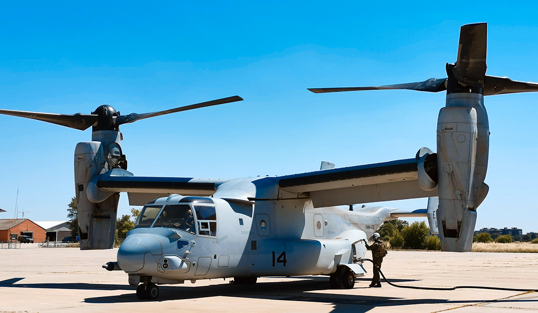  Bell-Boeing V-22 Osprey refuelling.