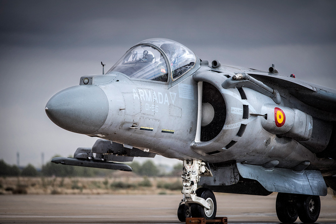 AV-8B Harrier II Plus of the 9th Aircraft Squadron of the Spanish Navy. 