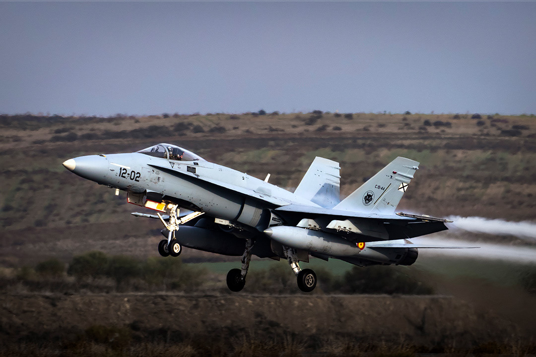 Spanish McDonnell Douglas F18 Hornet.