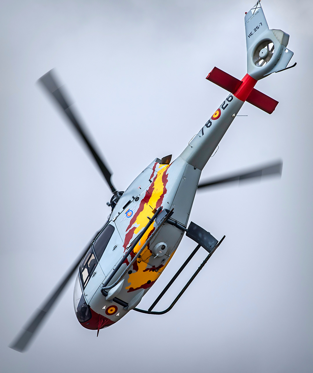 Aspa Patrol (Spanish Air Force's helicopters acrobatic patrol) in Aire 75 International Airshow 