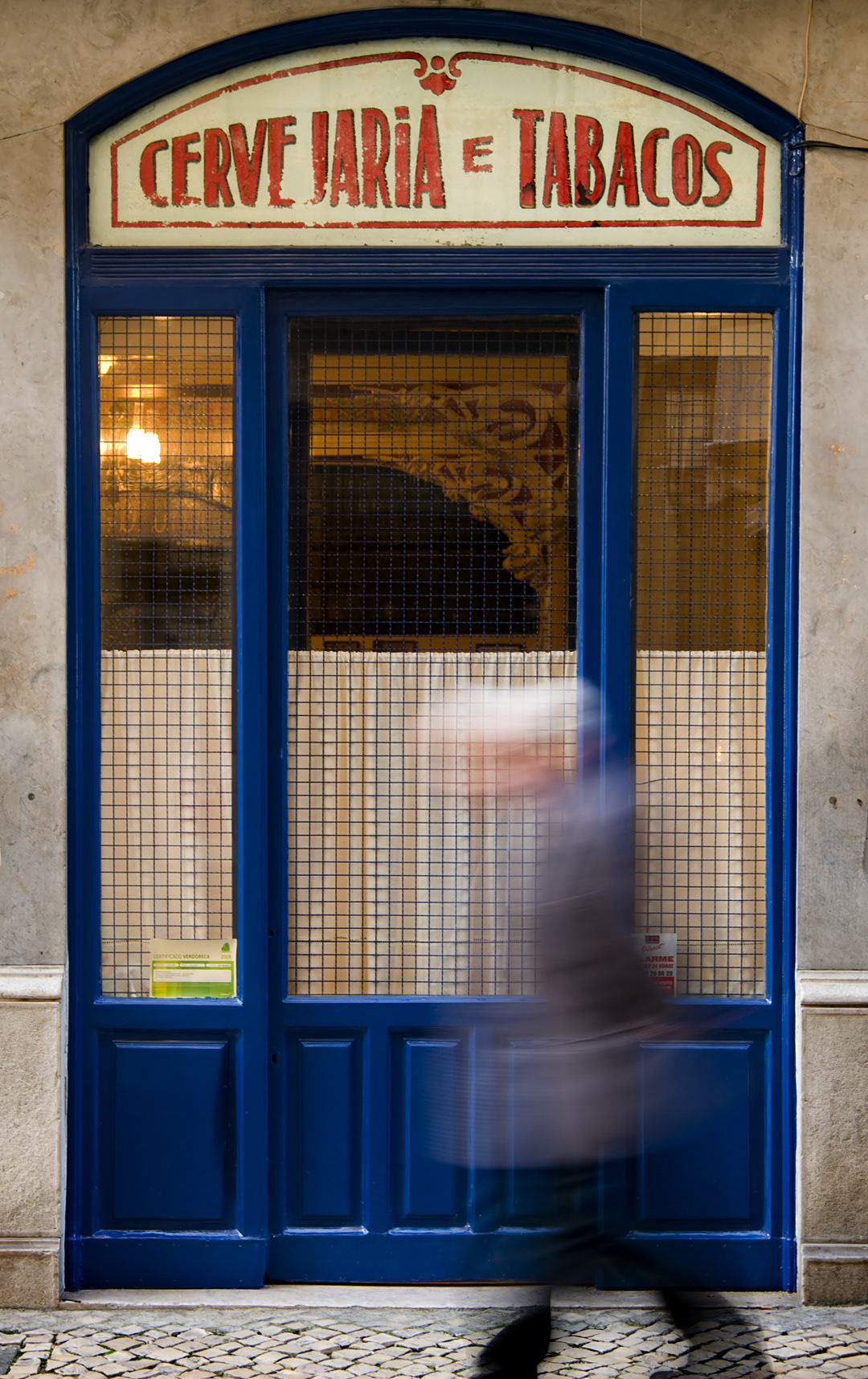 Old bar in La Baixa district of Lisbon. 