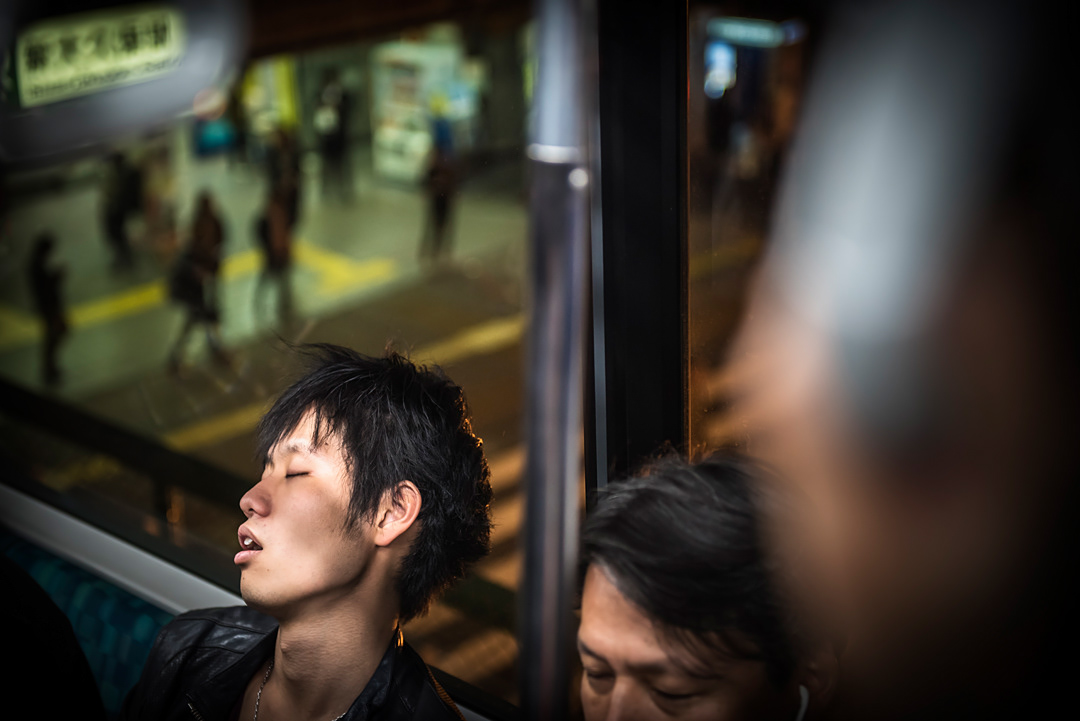 In the Tokio subway.