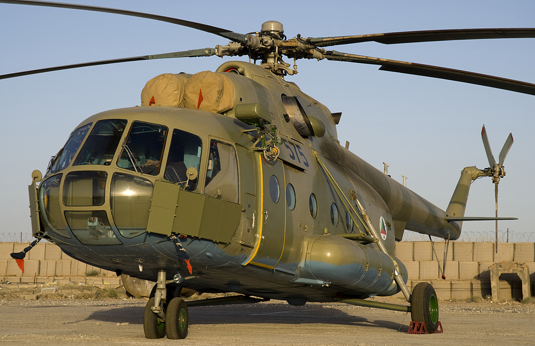 Afghan Air Force Mi 17 helicopter in Herat. 