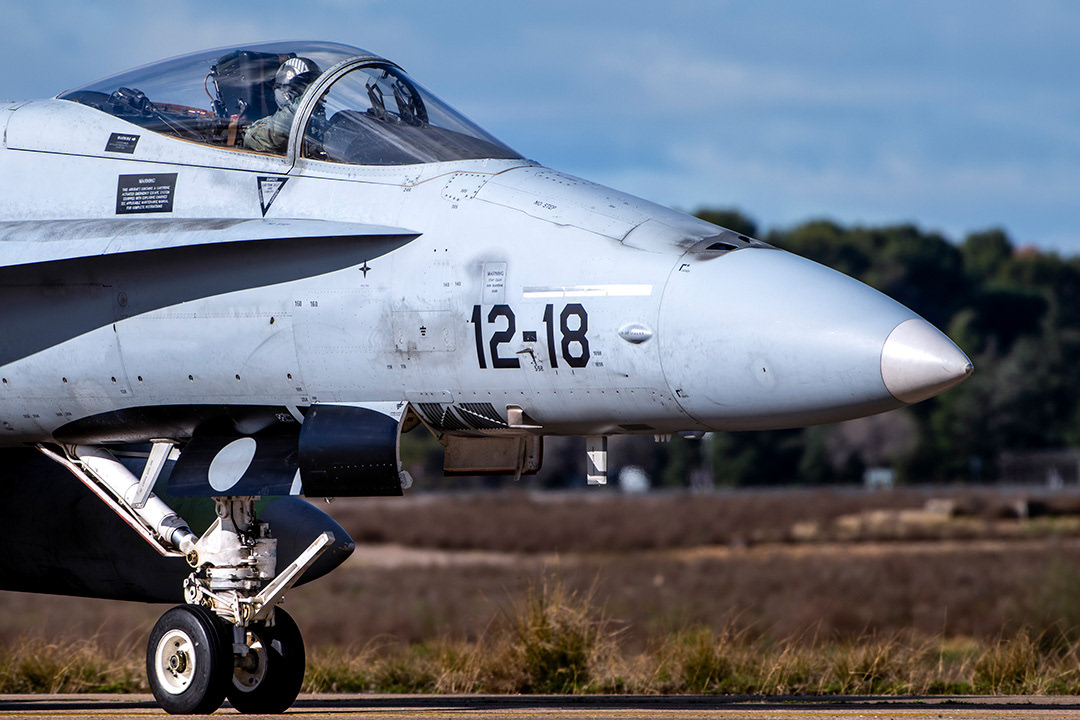 Spanish McDonnell Douglas F18 Hornet. 