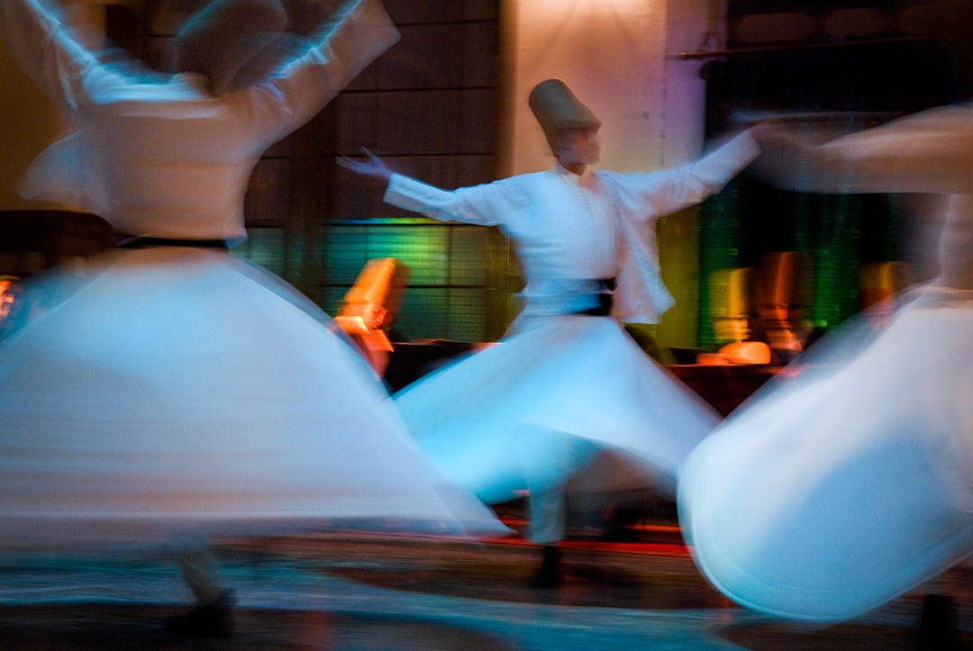 Dervish dancers in Istanbul. 