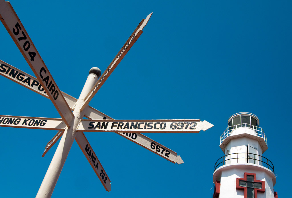 Old spanish lighthouse in Corregidor Island in Manila´s Bay. 