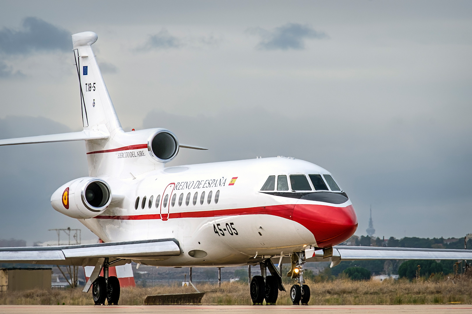 Dassault Falcon 900 from the 45th Spanish Air Force Group. 