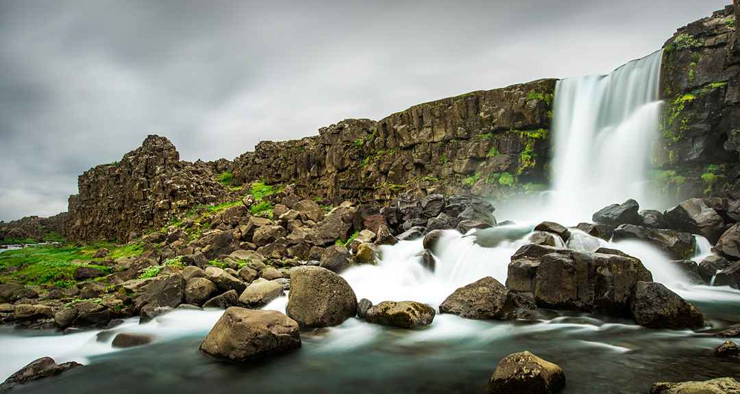 Waterfall in Thingvellir