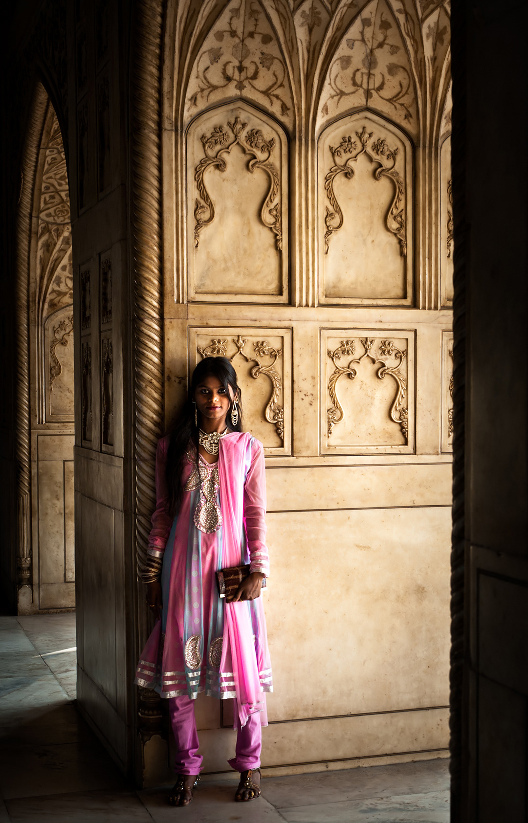 Girl in Agra's Fort.
