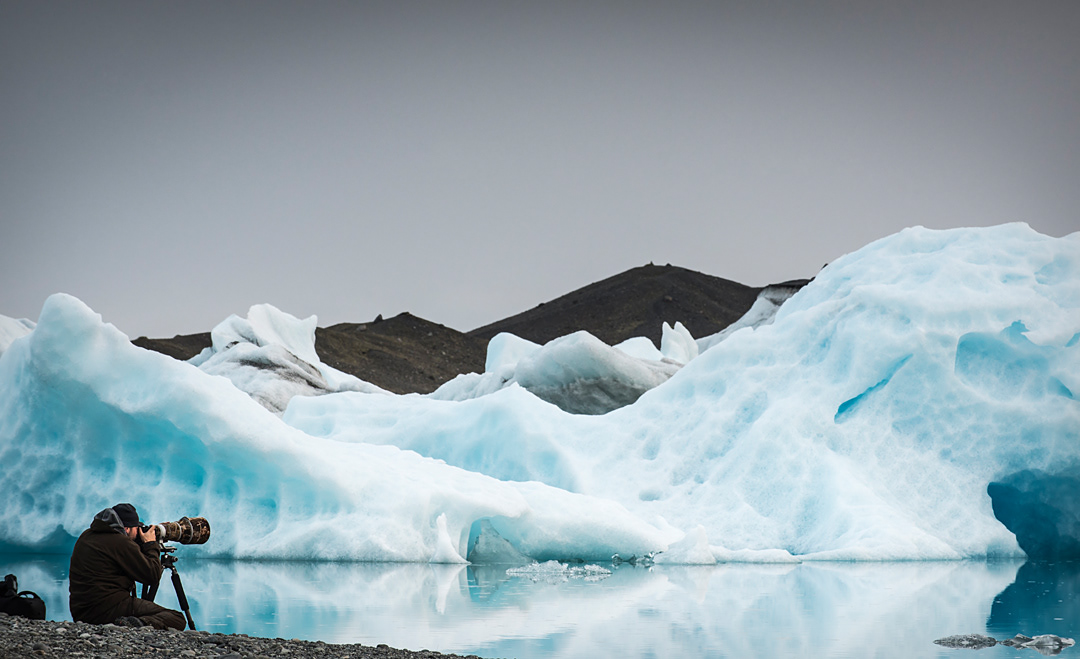 Jökulsárlón lake.