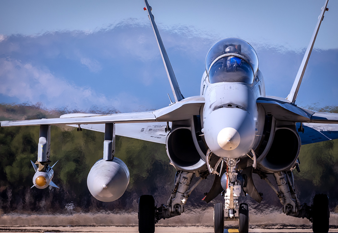 Spanish McDonnell Douglas F18 Hornet.