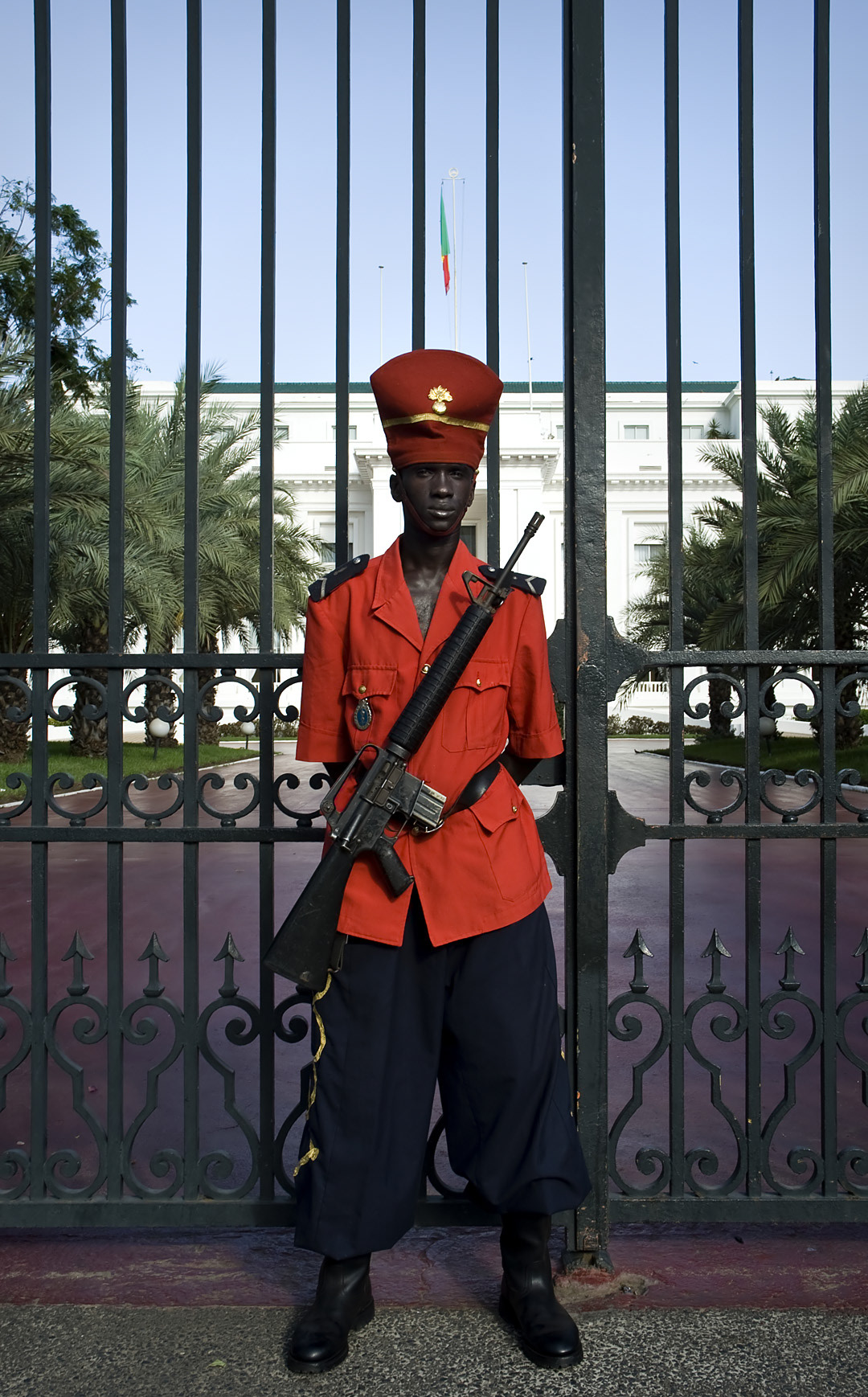 Guards at the Presidential Palace in Dakar. 