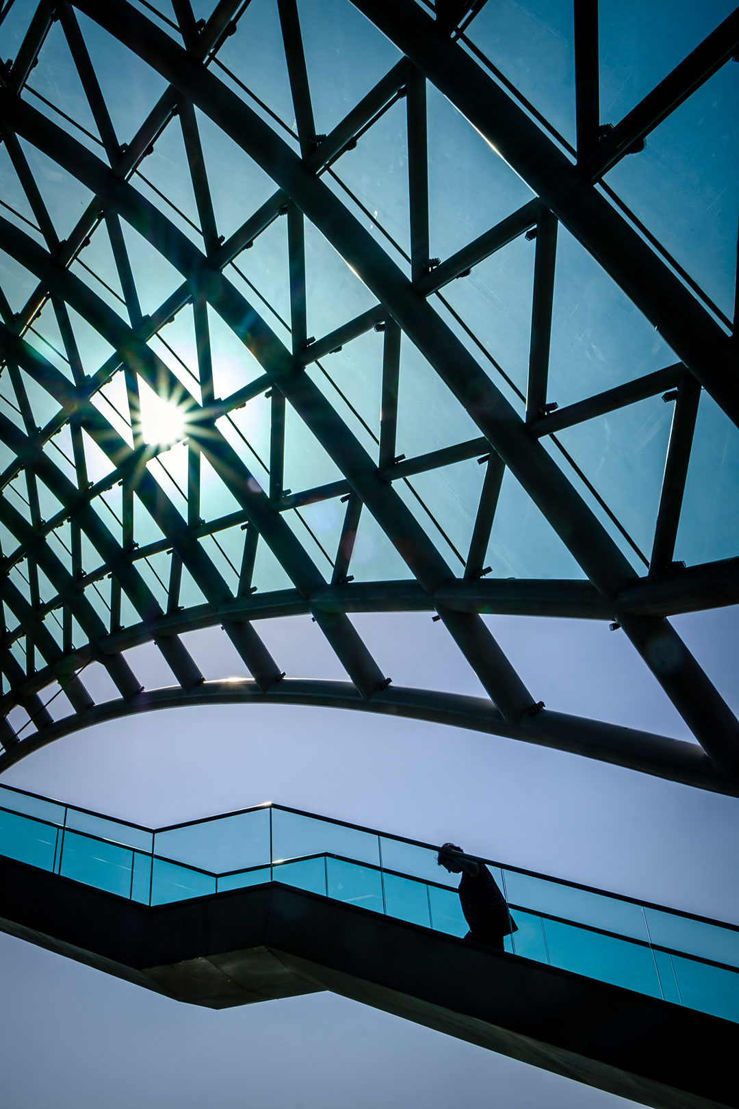 Bridge of Peace in Tbilisi. 