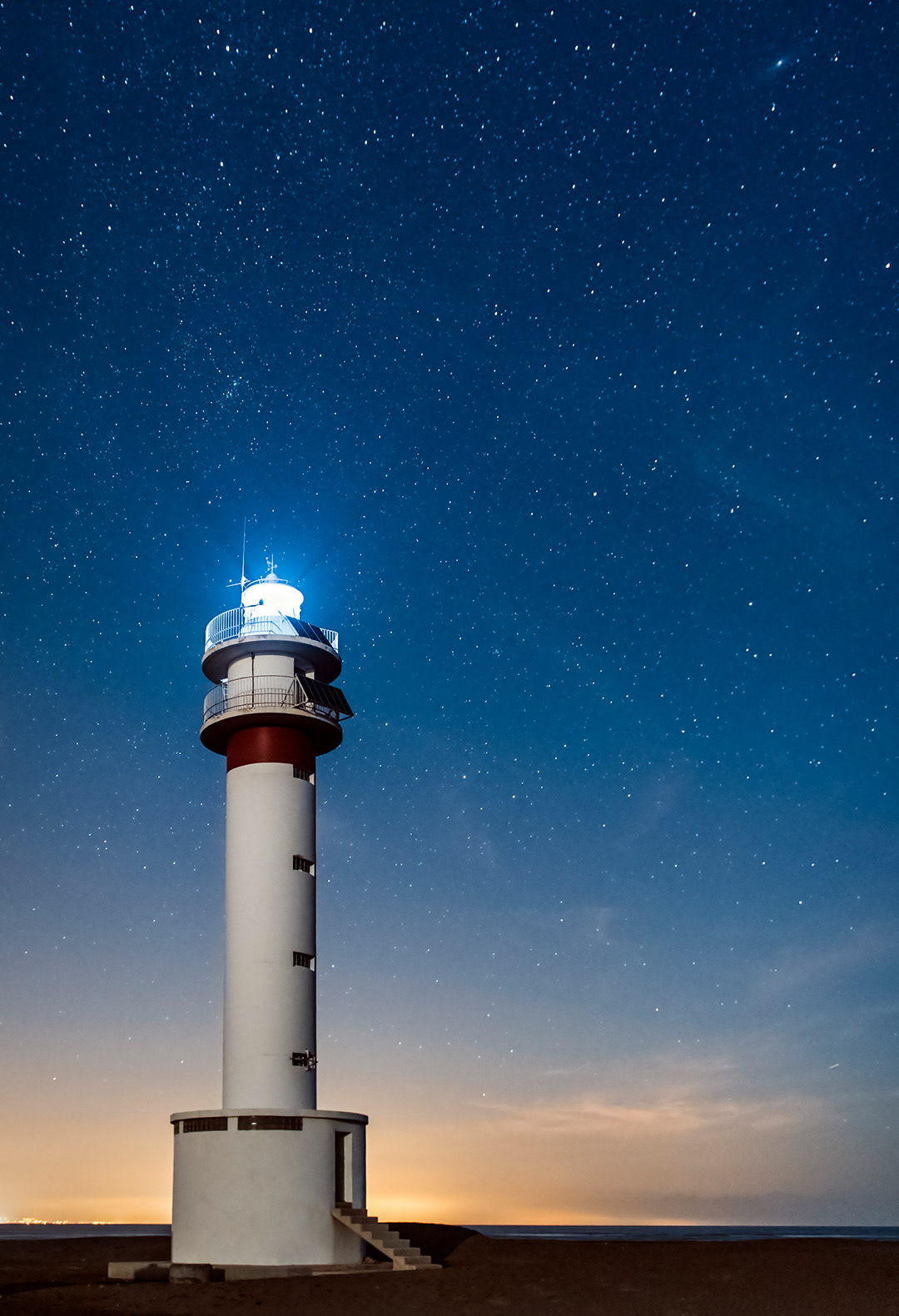 "El Fangar" lighthouse (Tarragona, Spain). 