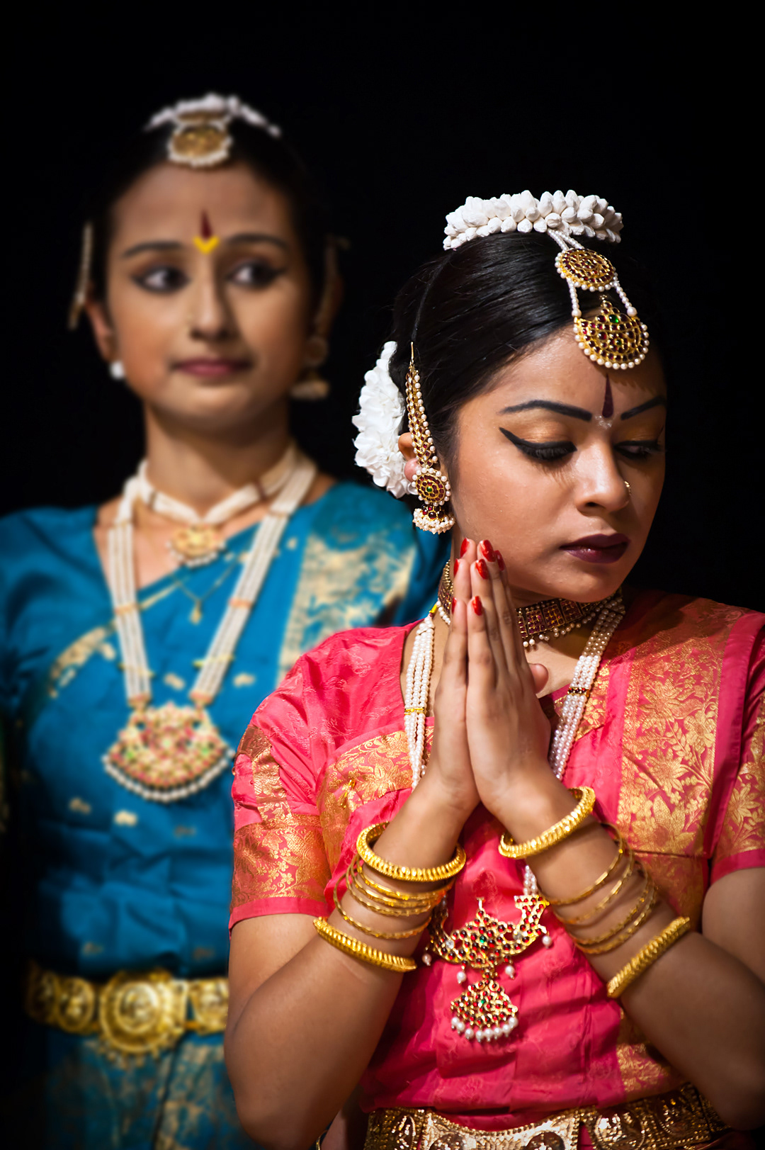 Dancers after a performance in Dasaswamedh Ghat, Varanasi. 