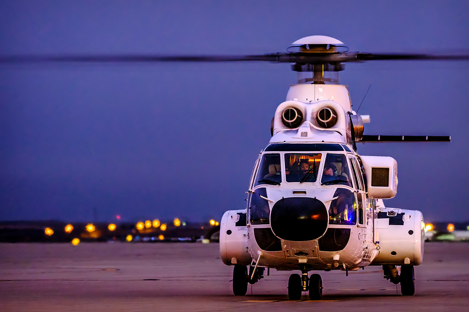 AS332 "Superpuma" of the 402 squadron of the 48th Wing of the Spanish Air Force. 