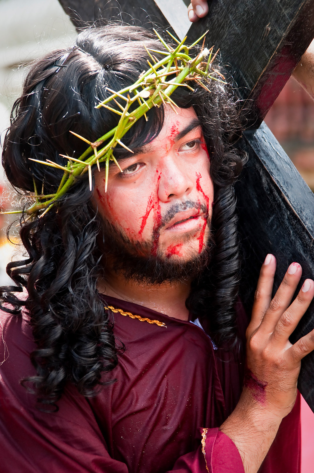 Way of the Cross procession at Moriones Festival in Boac.