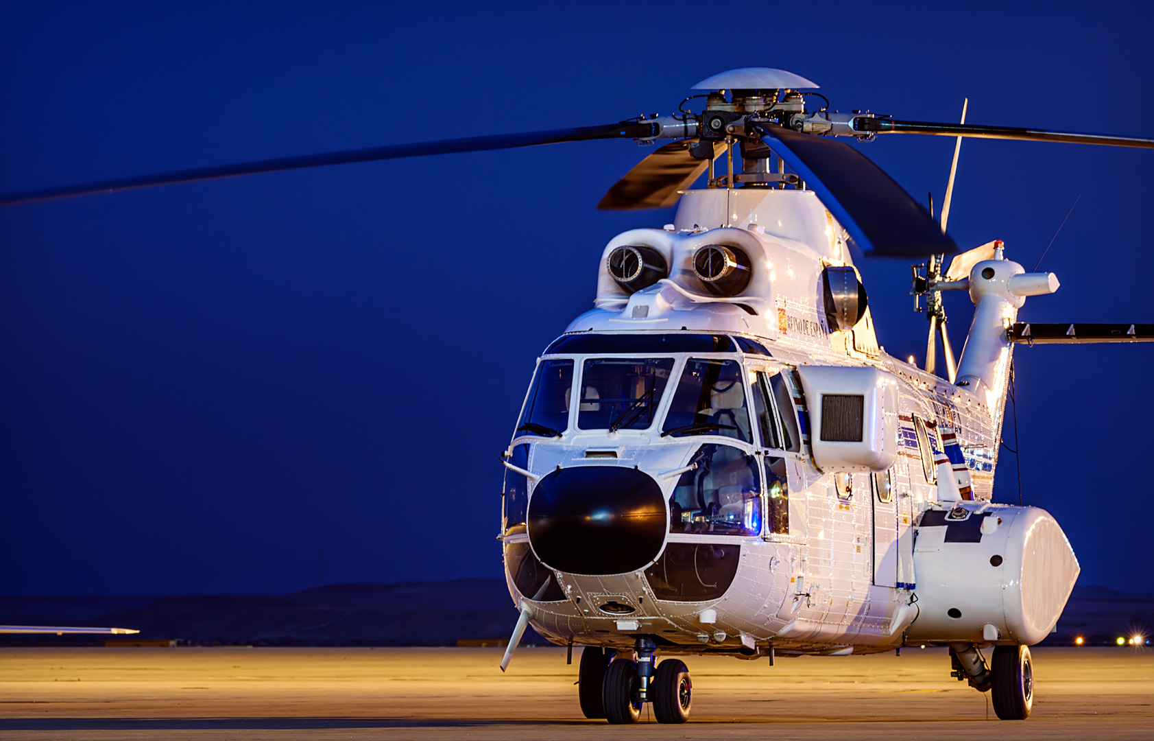 AS332 "Superpuma" of the 402 squadron of the 48th Wing of the Spanish Air Force. 