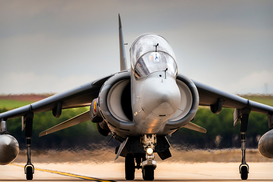 AV-8B Harrier II Plus of the 9th Aircraft Squadron of the Spanish Navy. 